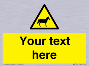 Custom warning horses